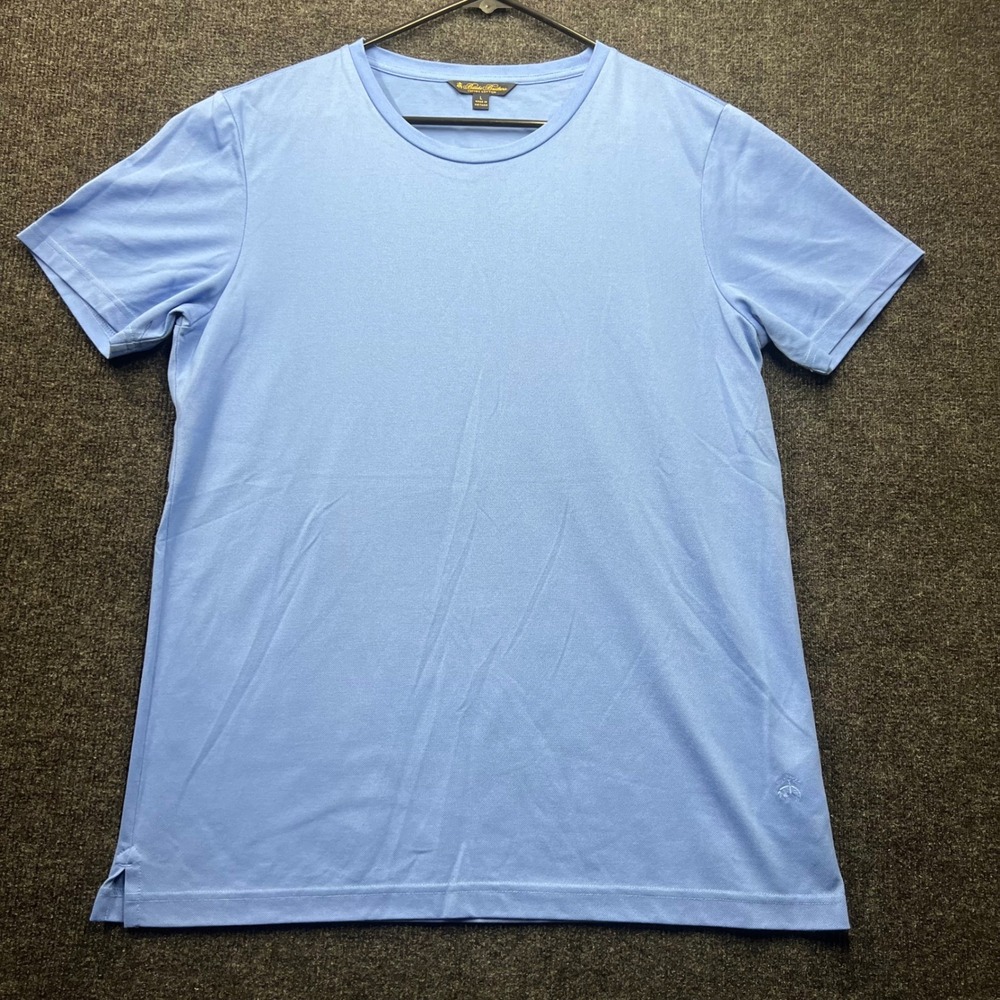 Brooks Brothers Mens Supima Cotton T-Shirt Light Blue Logo Size L